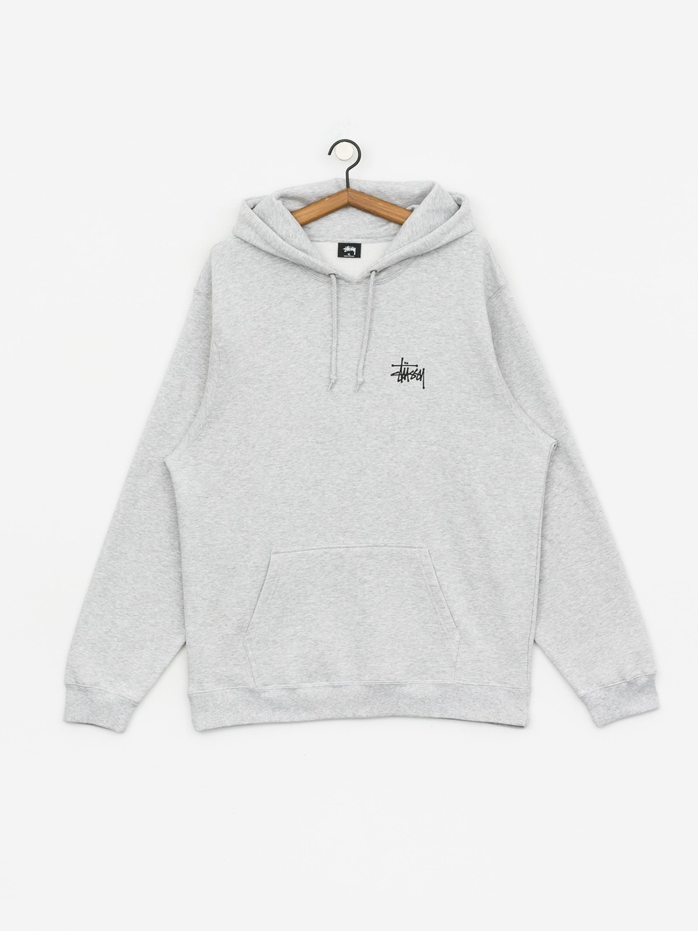 Stüssy Basic HD Hoodie – Ash Heather Grey – XL
